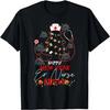 Happy New Year ER Nurse Crew Reindeer Nurse Christmas T-Shirt