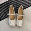Beautiful matching skirt ballet Mary Jane single shoes women's spring and autumn new flat French small leather shoes women