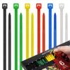 SEEK Products Cable 300 6 50 Pieces 1 Piece with Storage Large Capacity Ties, Pieces, Colors, Each, 200mm, Each, Easy-to-remove Box/case,