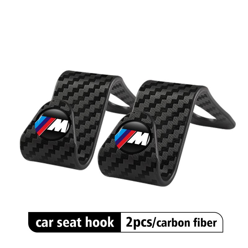 

Car Headrest Hooks Auto Back Seat Organizer Hanger Handbag Clothes Bracket For BMW Performance M E87 E30 E46 E28 F35 G20 E93 F20