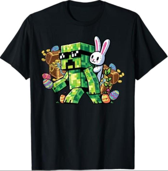 Easter Pixel Gamer Bunny Gaming Toddler T-Shirt S разноцветный