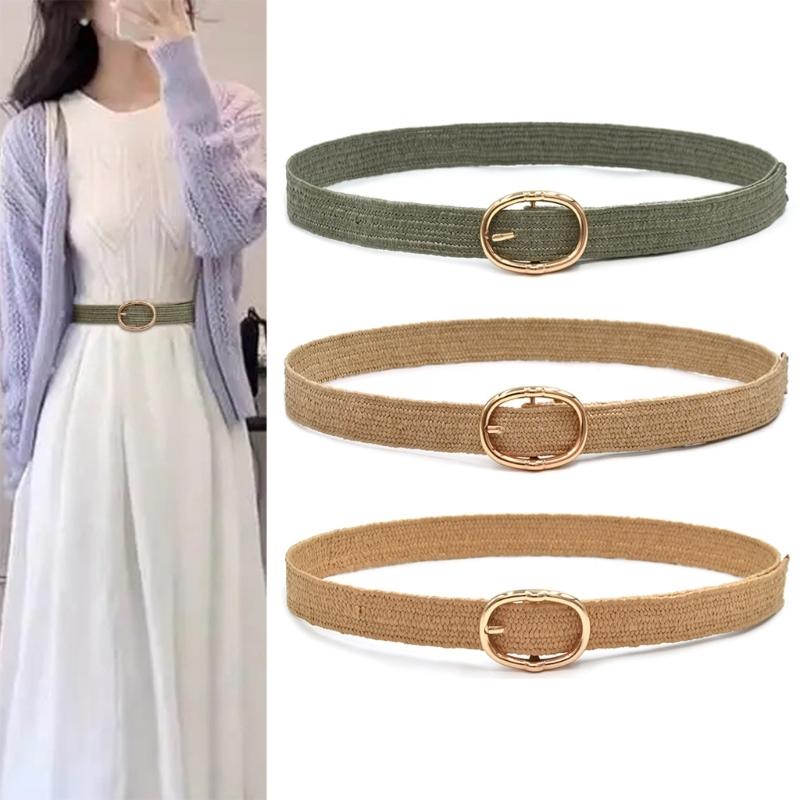 Braided Waist Belt Woven Braided Belt for Wrap Dress Night Club Skinny Belt for Party Dancing Beach