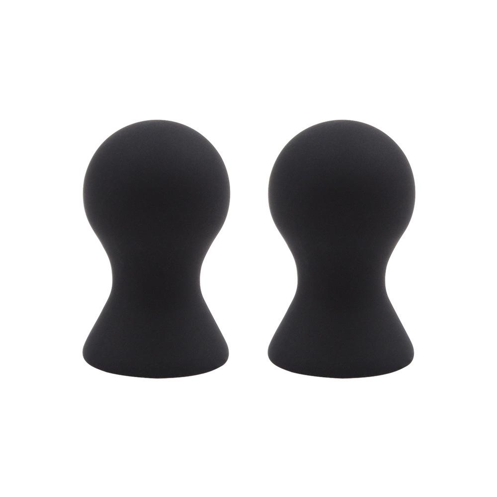 Mini Cute Silicone Nipple Suckers Cupping Enhancer Correction Clitoris Pump Cups Metal Chain Nipple Clamps Sex SM Toys For Women