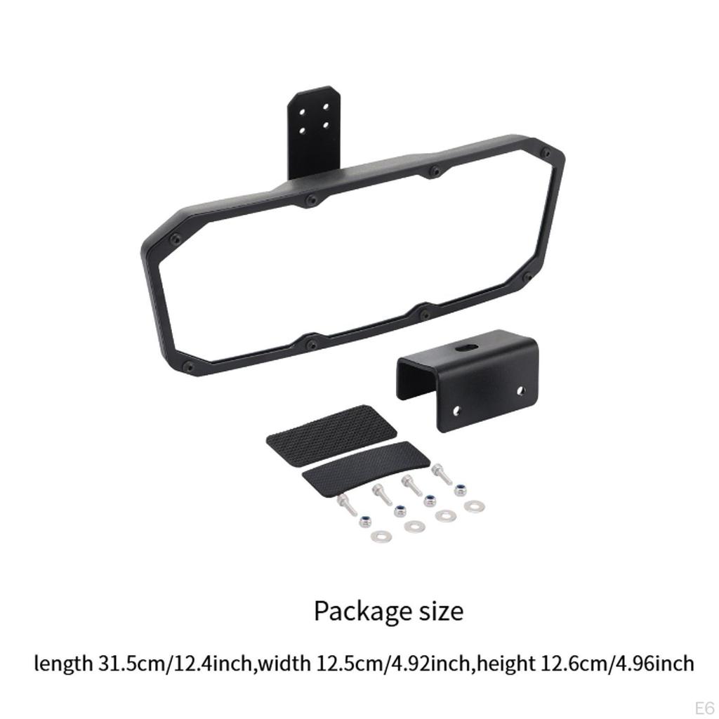 UTV Center Rear View Mirror Degree Adjustable Easy To Install Replacing Professional Interior
