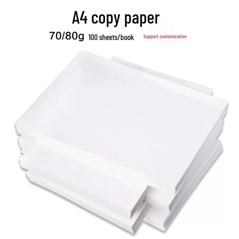A4 Double-Sided Anti-Static White Copy Paper, 70g/80g, 100 Sheets for Office Printing A4 70g White Copy Paper 100 Sheets