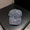 Korean Alphabet Embroidered Water Baseball Cap Children's Spring and Summer New Curved Brim Showing Face Small Outdoor Sunshade Cap