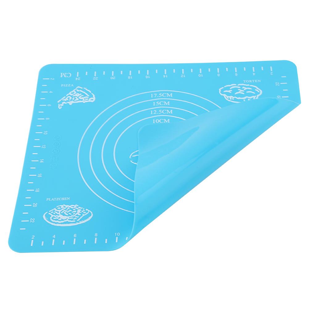 Halkfri Silikon Bakmatta Non-stick Rullande Degplatta för Bakplåtsfoder