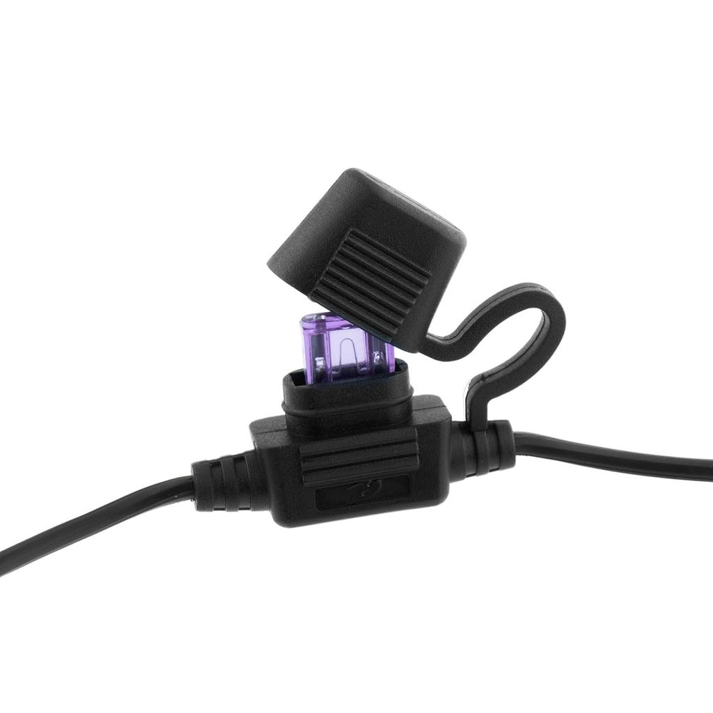 KOMINE Motorcycle 12V Power Connection Harness Set Black EK-104 1161