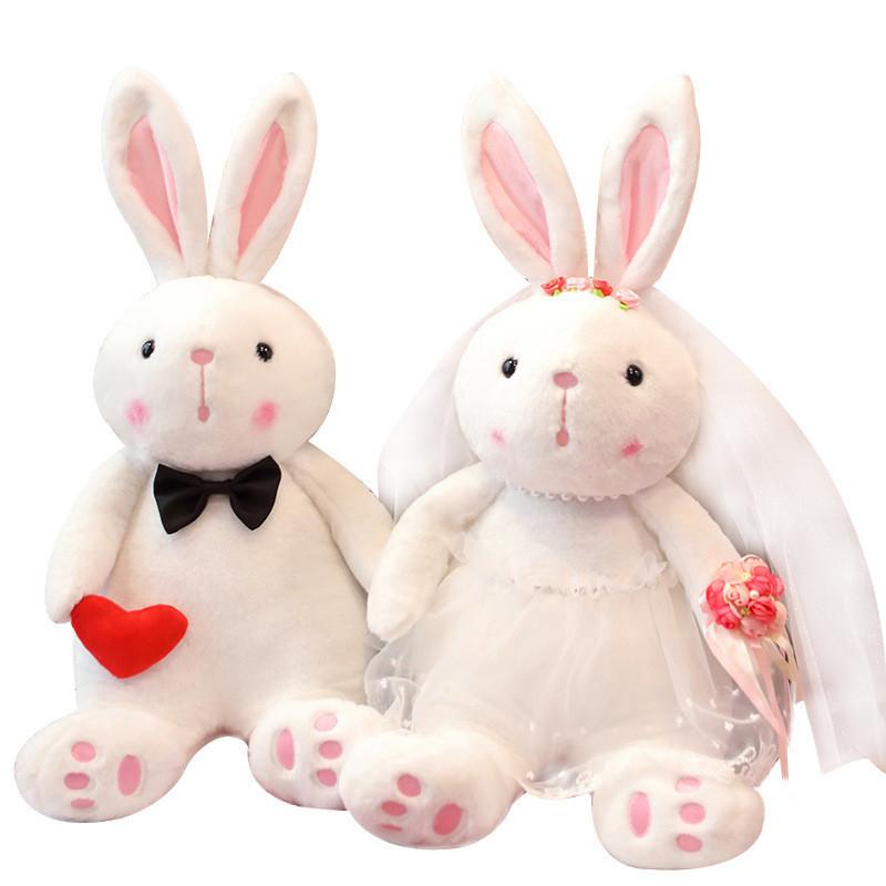 Couple Wedding Rabbit Plush Toy Stuffed Animal Doll Home Decoration Kids Gift