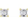 Jewels Prim 6 Ct Asscher Cut Diamond Stud Earrings Solid14K Yellow Gold Martini Screw Back Earrings For Office Wear