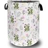 Cute Frog Laundry Hamper Foldable With Handles Kawaii Frogs Tote Bag Universal Oxford Cloth Funny Laundry Basket Clothes Toy Sto