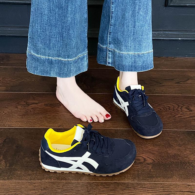 Women's Gander Training Shoes Casual Sports Shoes 2025 New Flat-bottomed 100 Summer Soft-soled Retro Atai Little White Shoes