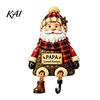 Organizer Hook Christmas Stocking Holder, Mantel Resin Sitting Leg Hook, Unique Hanger Festive Character Ornament for Holiday Home Fireplace