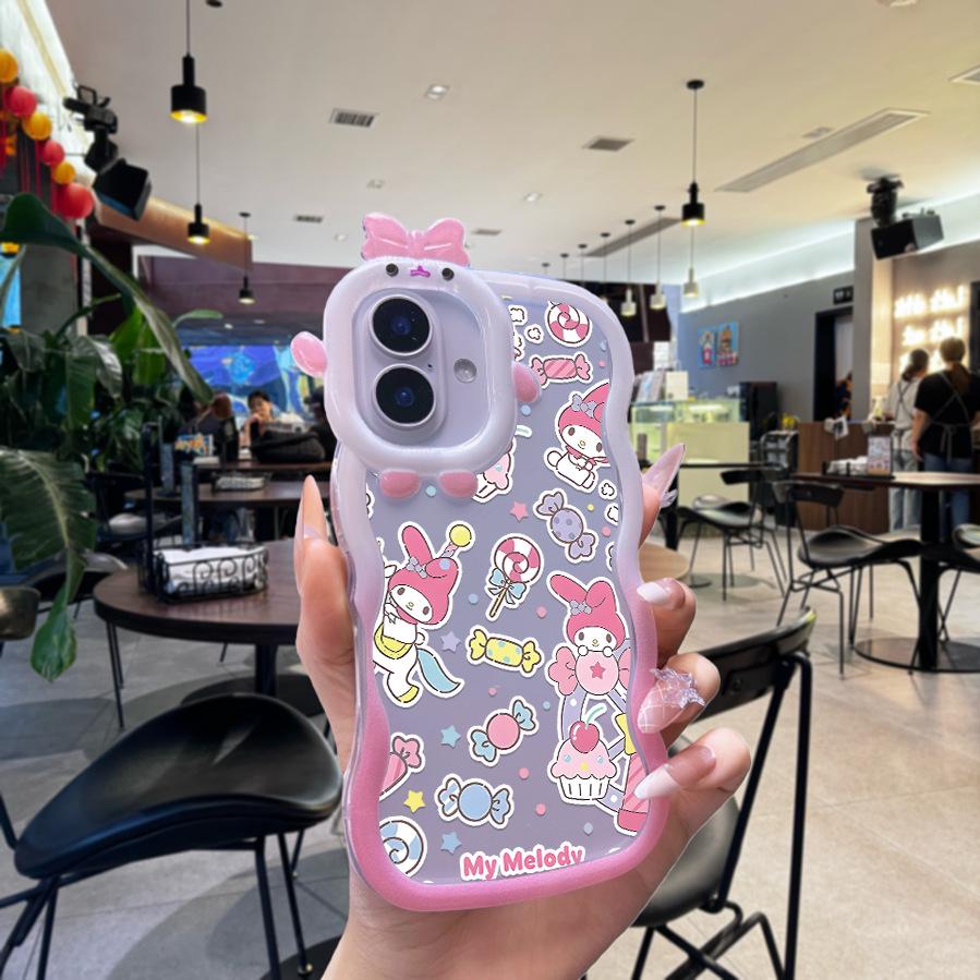 Kreslený roztomilý Sanrio kryt pro Apple 16/17/17 Pro Max