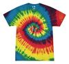 T-shirt Unisexe Coton Oversize Grande Taille T-shirts Tie Dye Arc-en-ciel Pour Enfants Et Adultes, S, M, L, Xl,
