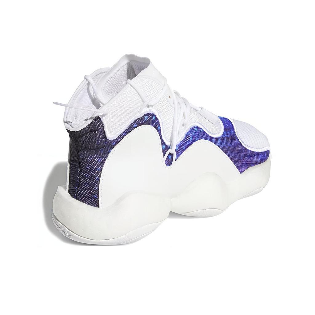 Adidas Originals Crazy BYW J Cushioning High-Top Kids Basketball Shoes Kids Basketball Shoes White Blue CG6755