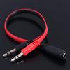 1 Male To 2 Female 3.5 Jack Audio Splitter Cable   for Headphone/Earphone/ Computer/