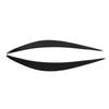 2pcs Headlight Eyebrow Glossy Black Abrasion Resistance Replacement for Infiniti Q50 2014‑2019