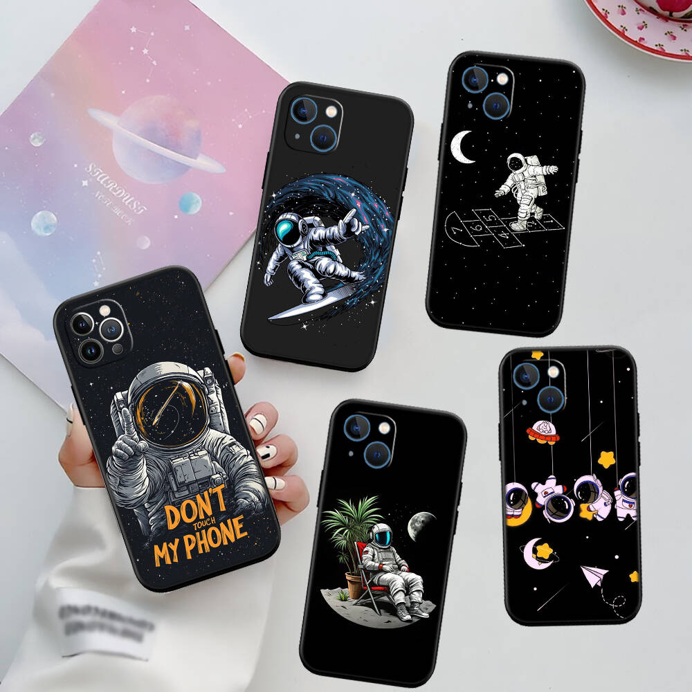 Astronaut Space Moon Phone Case for Xiaomi Poco C40 C51 C50 C55 C65 C71 C75 C85 F8 F7 F6 F5 F3 F2 X7 X6 X4 X3 M7 M6 M5 M4 M3 M2 Pro