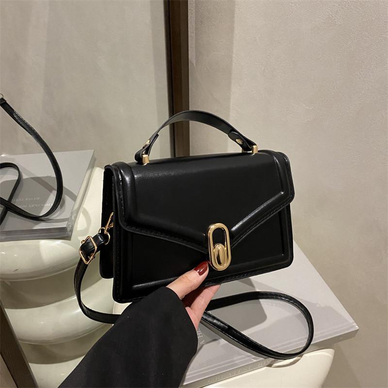 Pu Small Square Shoulder Bag With Magnetic Closure For Casual Daily Use
