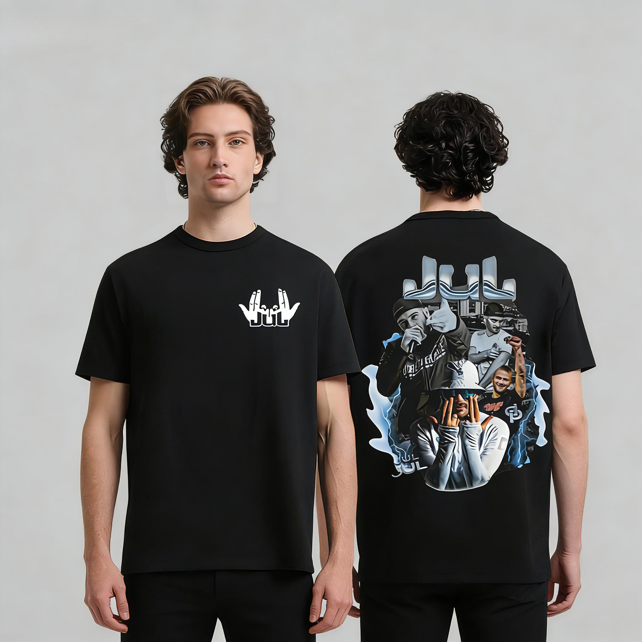 2026 Hiphop Singer New BestSelling Mens Y2k Album Pattern Embroidered HipHop Style Hawaiian Luxury TShirt S