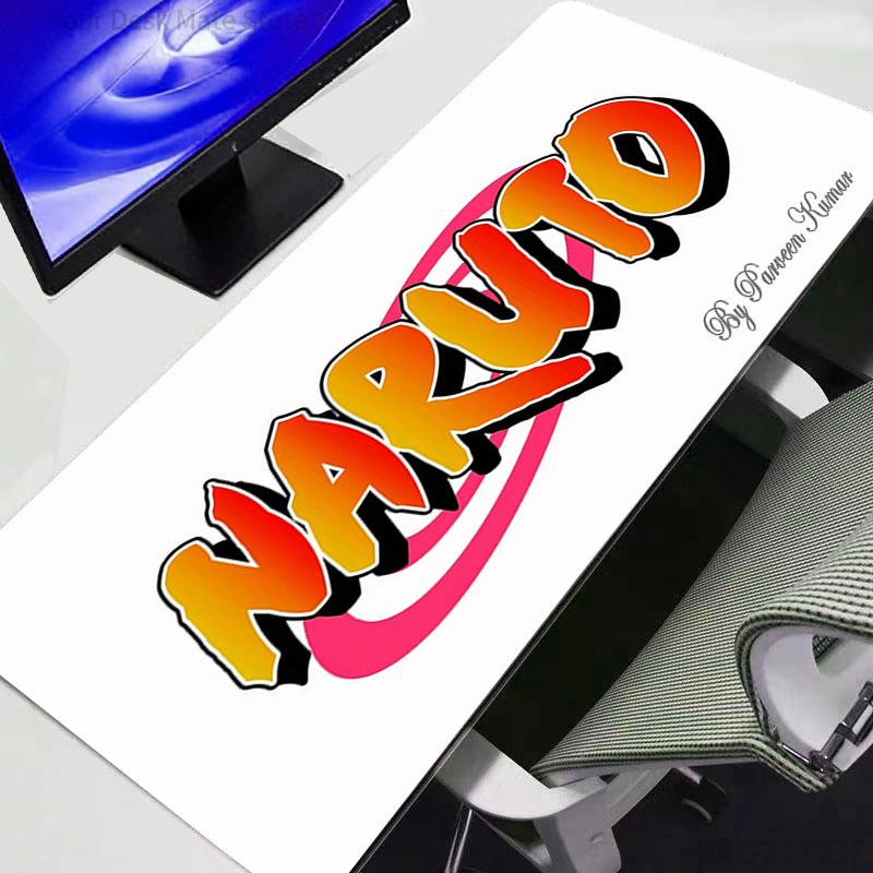 Mouse Pad Naruto XL Lockedge Large Gaming Accessories Computer Gamer Keyboard Mat Desk Mousepad For Csgo Durable