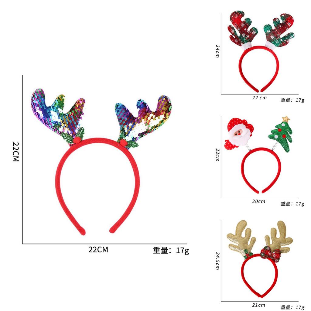 Christmas Party Butterfly Bow Headband Festive Hair Accessory For Children
