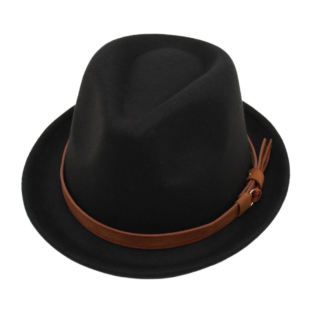 Western Cowboy Hat New Tibetan Ethnic Woolen Jazz Hat Grassland Outdoor Sunshade Top Hat