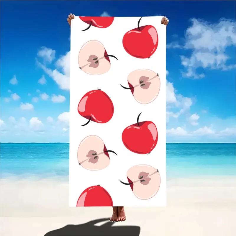 Print Beach Towel Portable Quick Fast Dry Sand Outdoor Travel Swim Blanket Floral Print Mat Personalization Stripes Towel