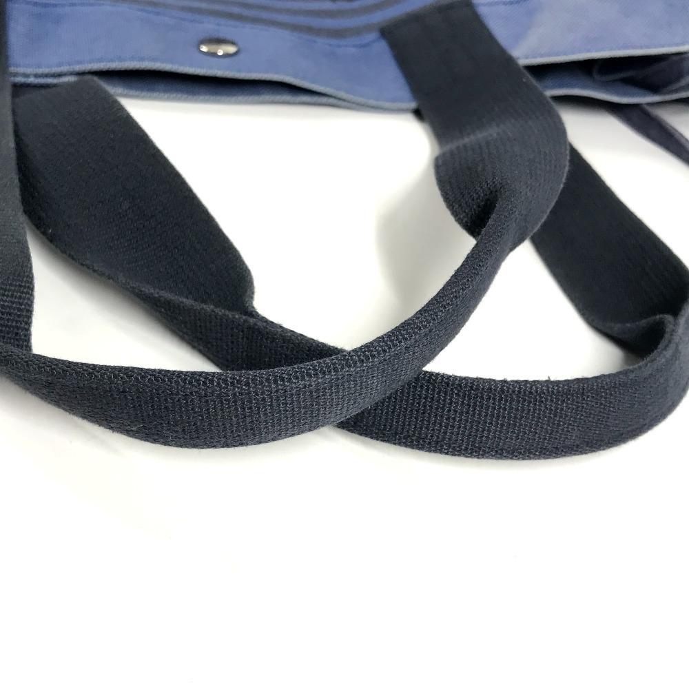 HERMES horse cheval Hermes Chevaux Tote Bag with Pouch Shoulder Bag blue/Black