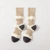 Lantern Socks, Women's Color-blocking Mid-calf Socks, Slightly Pressed Striped Women's Socks, Cotton Long Calf Socks