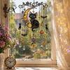 Festive Party Supplies for Halloween Acrylic Wind Chime Pendant, Crystal Suncatcher Hanging Ornaments, Decorative Mysterious Courtyard Chimes