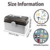 3 Tier Medicine Box Portable 3-Layer Multifunctional Medicine Container Large Capacity Transparent Medicine Box With Carrying