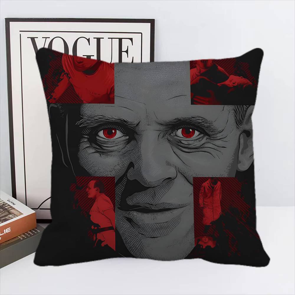 Horror TV Series Hannibal Pillow Case Square Pillow Bedroom Sofa Leisure Comfort Cushion Home Decoration