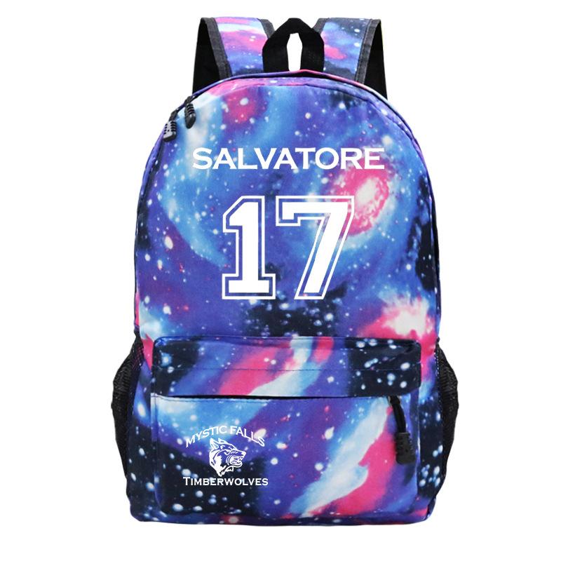 Vampire Diaries School Bag Casual Versatile Backpack