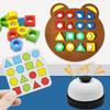 Interactive Educational Bear Geometric Shape Matching Montessori Building Blocks For Parent Child Play