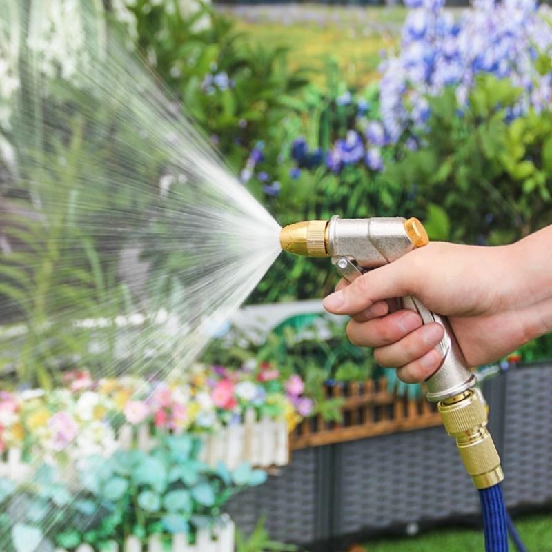 High Pressure Water Spray Gun Metal Brass Nozzle Garden Hose Pipe Lawn Car Wash Sprayer Sprinkler Car Wash Tool Water Guns