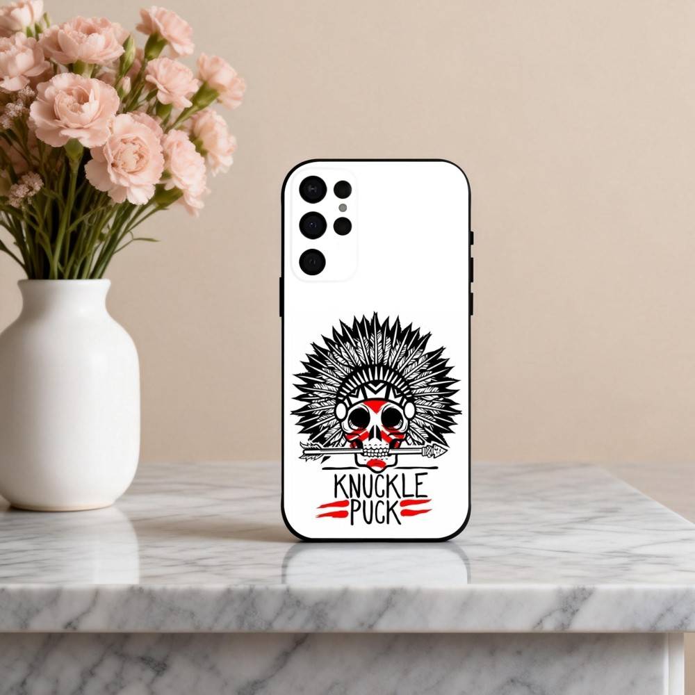 Pop-rock K-Knuckle P-Puck Band Phone Case For Samsung S25,24,23,22,30,21,10,9,Ultra,Plus,Lite,FE,4,5 G Soft Black Case