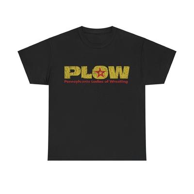 PLOW Pennsylvania Damen Wrestling 1986 Distressed Print T-Shirt
