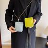 PU Leather Shoulder Bag Solid Color Coin Purse New Crossbody Bag