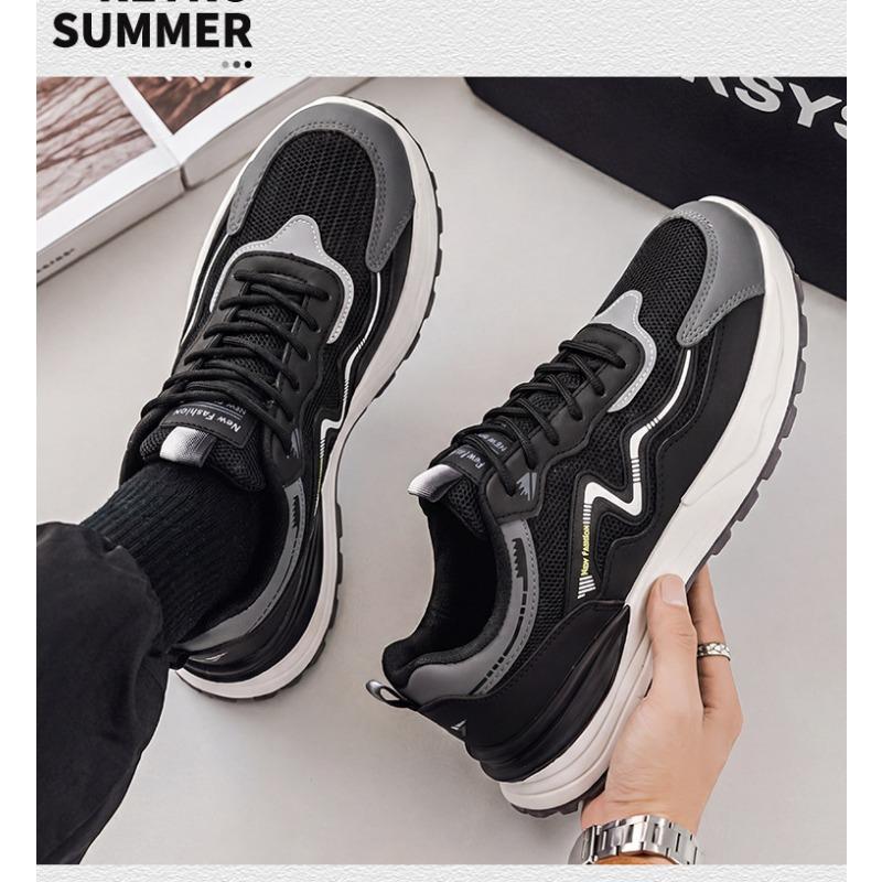 Men's Summer Casual Sports Shoes, Wear-Resistant Low-Top Running Shoes, Fashionable Versatile Trendy Footwear.