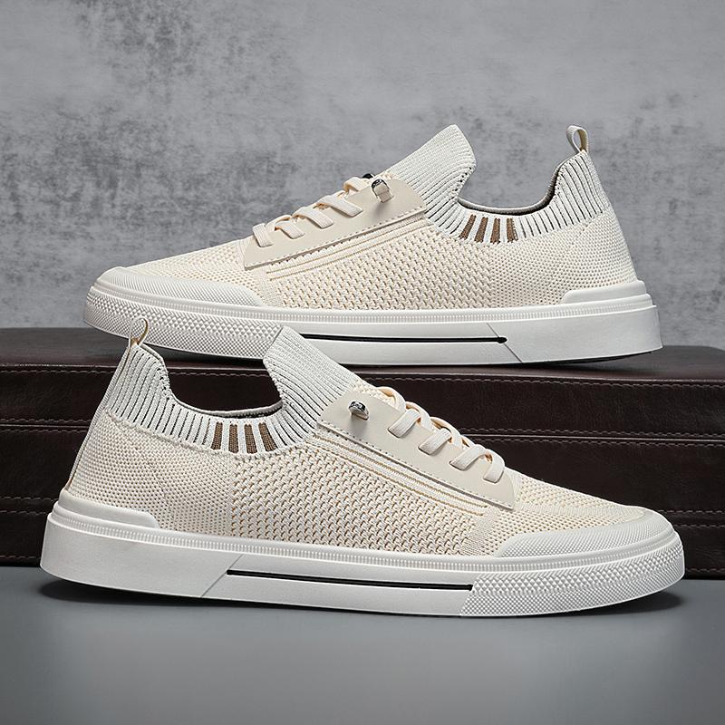 Mens Running Shoes Breathable Knit Sport Sneakers Cushion Casual Gym Athletic Trainers Outdoor Jogging Skateboard Shoes