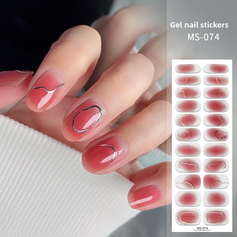 Nail Polish Stickers Without Baking, Nail Polish Glue, Nail Stickers for Manicure