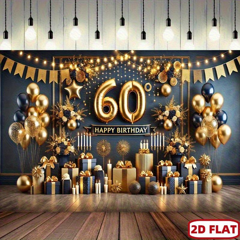 2D Flat Banner, 2D Flat Happy Birthday Party Background Screen - 8ft x 6ft, suitable for studio and outdoor celebrations