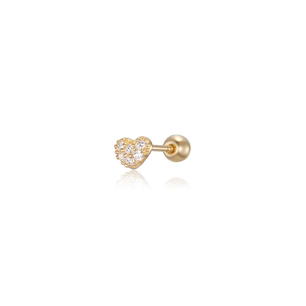 Lunne 14K Mika Heart Piercing (14K Gold) #Lfpi27