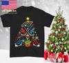Minnesota Wild Christmas Tree Hookey Black T-shirt Unisex S To 5Xl JJ4903