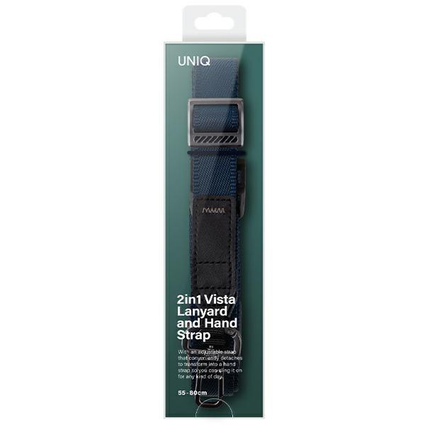 UNIQ Vista universal 2-in-1 phone lanyard navy blue/deep navy