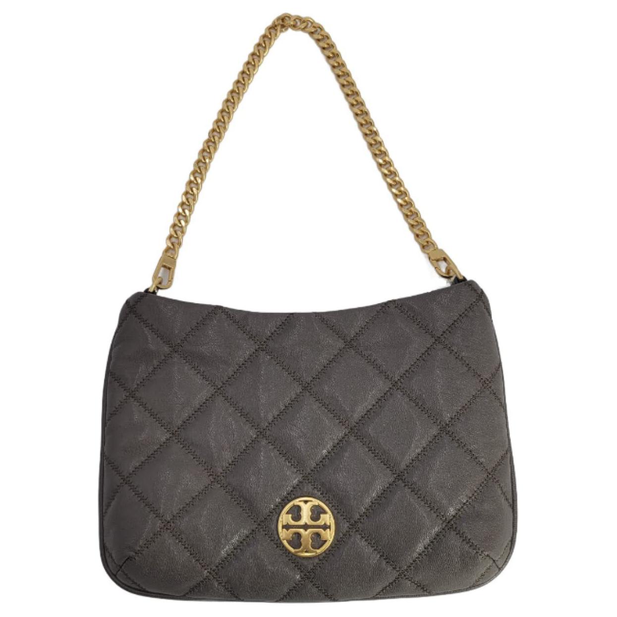 

Tory Burch Willa Metal Logo Leather Tote Shoulder Bag Women bags Brown 136484-066 Basic Set (Bag+Dust Bag)