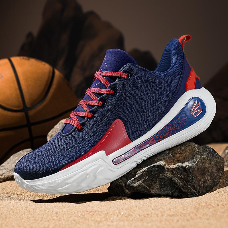 2025 Library 12 Miles Basketball Shoes Boys Low-top Students Youth Game Sports Shoes Actual Combat Sports Shoes Boys Running Shoes
