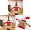 Christmas Knit Sweaters Wine Bottle Decor For Festive Dinner Table Setting